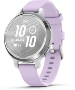 GARMIN LILY 2 ACTIVE HOPEA JA VAALEANVIOLETTI SILIKONIRANNEKE