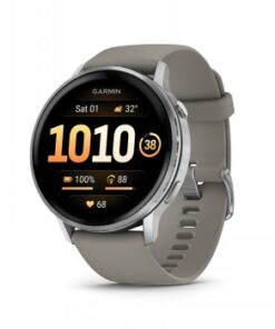 GARMIN VENU 4 (45MM), BLACK W/ SILVER + GRAY