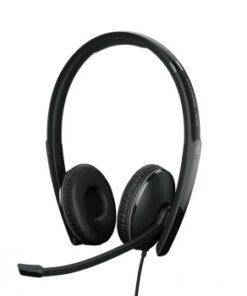 EPOS ADAPT 160T USB-C kahepoolne ärikliendi peakomplekt mikrofoniga Musta juhtmega ärikliendi peakomplekt Epos ADAPT 160T USB-C, kahepoolne ja reguleeritav peavõru.