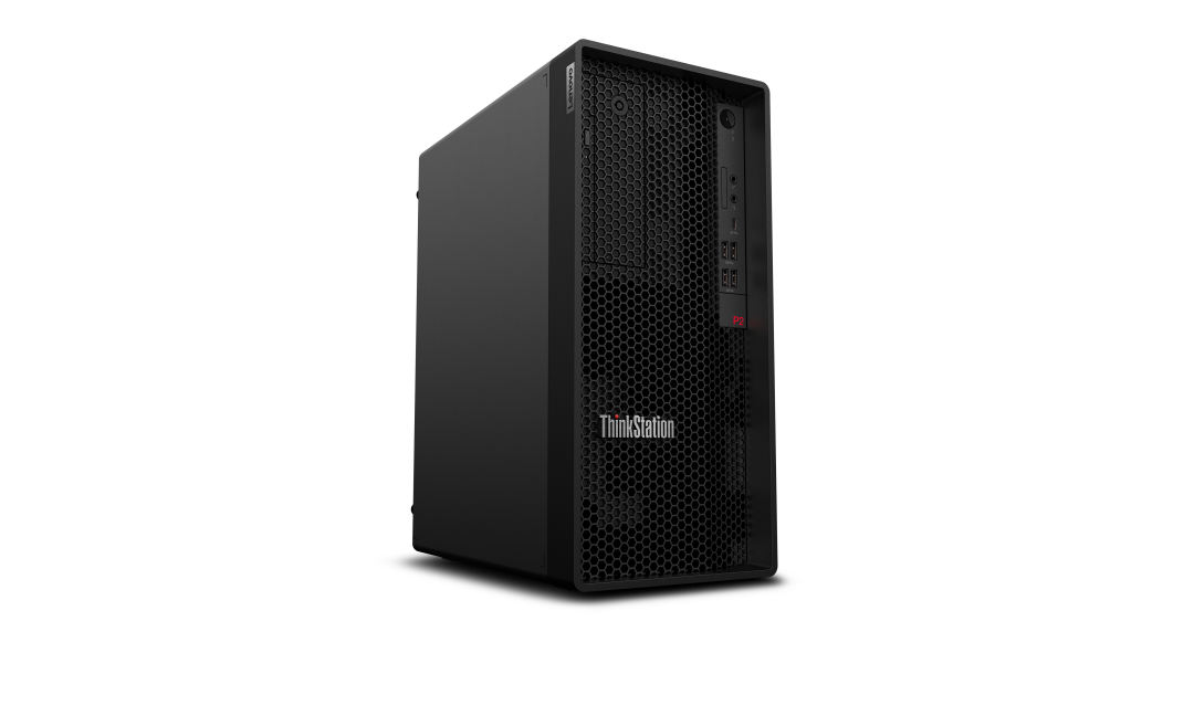 Lenovo ThinkStation P2 TWR G2, musta, 32GB/1TB/W11P, näkyy valkoisella taustalla-suunniteltu yrityskäyttöön. - Prisma-IT Web
