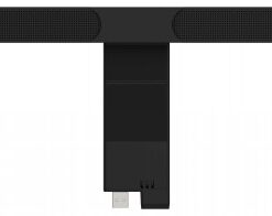 Lenovo ThinkVision MS30 soundbar, must, minimalistlik disain, USB-ühendusega.