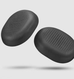 Lenovo Earcups kõrvaklappide kõrvapadjad Kaks musta, ovaalse kujuga Lenovo kõrvaklappide kõrvapadjakest valgel taustal.