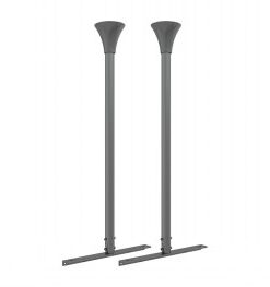 M PRO SERIES - ENCLOSURE FLOOR TO CEILING KIT 49-65" BLACK