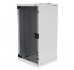 DIGITUS 254 MM (10") 12U WALL MOUNTING CABINET 592X312X300 MM, COLOR GREY (RAL 7035)