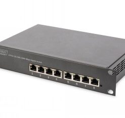 DIGITUS GIGABIT ETHERNET SWITCH 8-PORT, 10 INCH, UNMANAGED