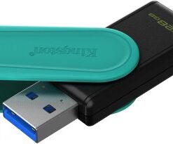 KINGSTON 128 GB DATATRAVELER EXODIA S, USB-A 3.2 GEN1 (BLACK/TURQUOISE)