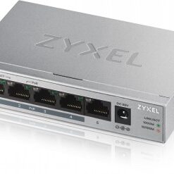 ZYXEL GS1005-HP, 5 PORT GIGABIT POE+ UNMANAGED DESKTOP SWITCH, 4 X POE, 60 WATT (5Y WARRANTY)