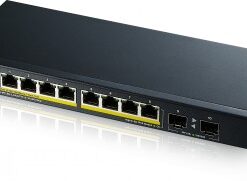 ZYXEL GS1100-10HPV2, UNMANAGED POE 8X GIGABIT, 2X FIBER UPLINK, 130 WATT POE (5Y WARRANTY)