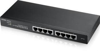 ZYXEL GS1915-8, 8-PORT GBE SMART SWITCH, HYBRID MODE, STANDALONE OR NEBULAFLEX CLOUD, DESKTOP, FANLESS (5Y WARRANTY)