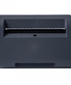 Brother PA-LCU-002 linerless-label cutter, tume ja kompaktne printeriseade. Tumehall Brother PA-LCU-002 linerless-label cutter, ristkülikukujuline, eestvaade.