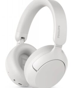 Philips H6000 ANC-kõrvaklapid, stiilsed valged Valged Philips H6000 ANC-kõrvaklapid pehmete kõrvapatjade ja modernse disainiga.