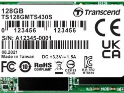 TRANSCEND 128 GB 430S M.2 SSD 2242, SATA3 B+M KEY, TLC