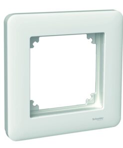 Schneider Electric Exxact valge 1-osaline raamisari Valge ruudukujuline plastist raam eemaldatava esiküljega. Minimalistlik disain.