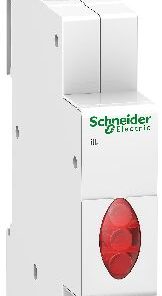 Valge Schneider Electric iIL 3-faasiline pingetuli, mille ees on punane lääts.