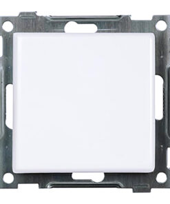 Schneider Electric ELKO RS Nordic lüliti, säravvalge Valge ühesuunaline ELKO RS Nordic lüliti, metallist raam, otsevaade eest.