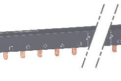 Schneider Electric siin, tume raam, vase kinnitusklambrid, 4-pooluseline, 100A, 18mm samm.