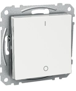 Schneider Electric Exxact 2-lüliti valge, igale ruumile sobiv lahendus... Valge Schneider Electric Exxact 2-lüliti ilma raamita, eestvaates.