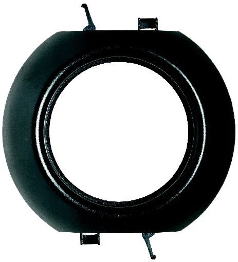 Ümar must keskraam minimalistliku disaini ja sileda pinnaga.