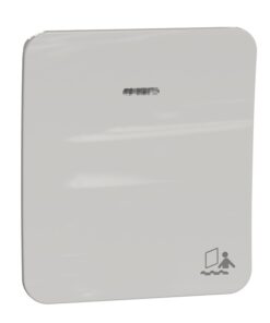 Schneider Electric Exxact pinnalüliti hõivatud-sümboliga Valge, ruudukujuline pinnalüliti hõivatud-sümboliga. Minimalistlik disain.