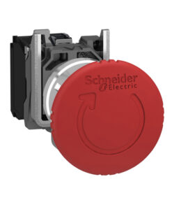 Schneider Electric Harmony XB4 hädanupp - stiilne ja vastupidav valik Punane, ümmargune Ø40 mm seenekujuline hädanupp, metallkorpus, Schneider Electric.