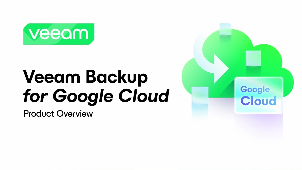 Veeam Backup for Google Cloud -tuote-esittely: pilvikuvake ja nuoli, Veeam-logo ja Google Cloud -tunnus, korostaen dataturvaa. Veeam Backup for Google Cloud -tuoteseloste, jossa on pilvikuvake ja nuoli, Veeam-logo ja Google Cloud -merkki, jotka korostavat tietosuojaa. - Prisma-IT Web
